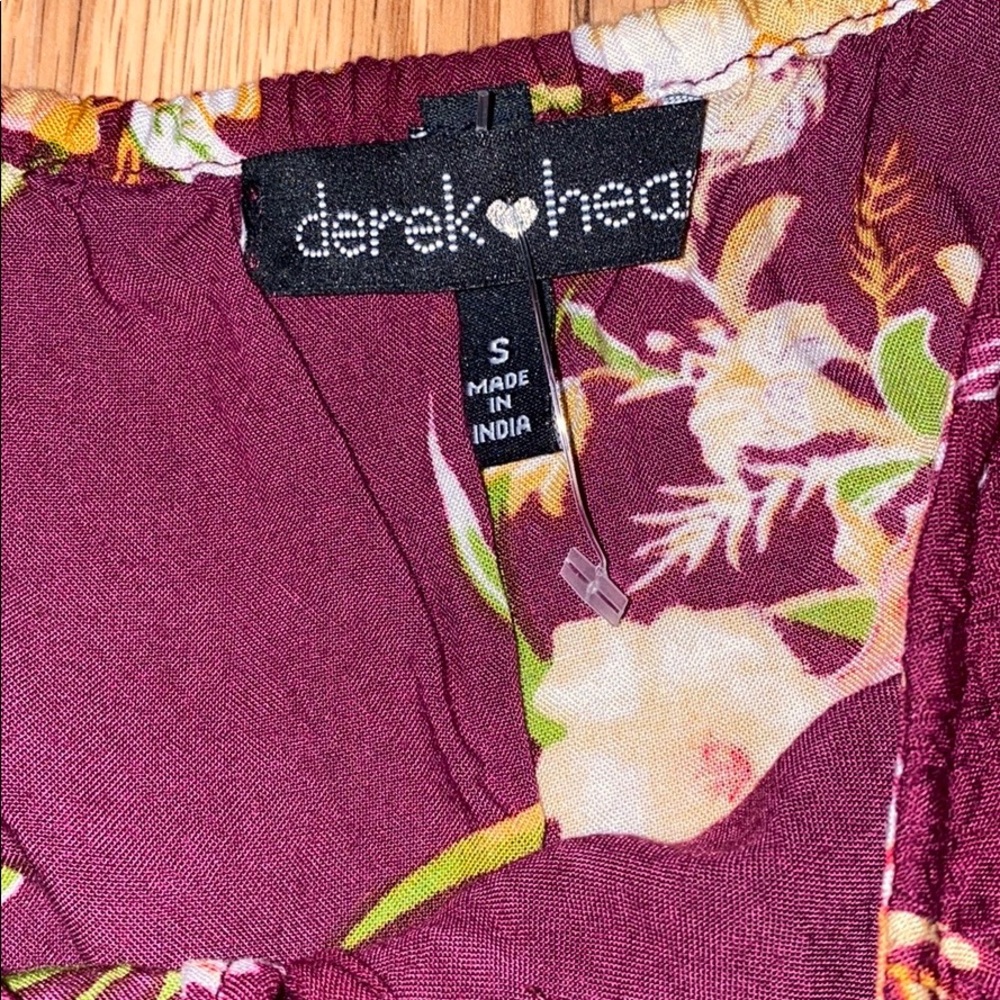 Floral Romper with Cold Shoulder - Picture 5 of 5